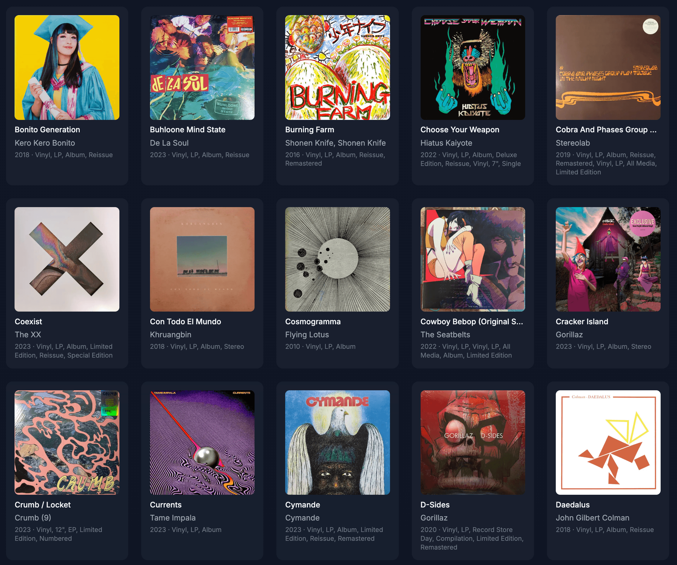 Collxn - Your vinyl collection, amplified