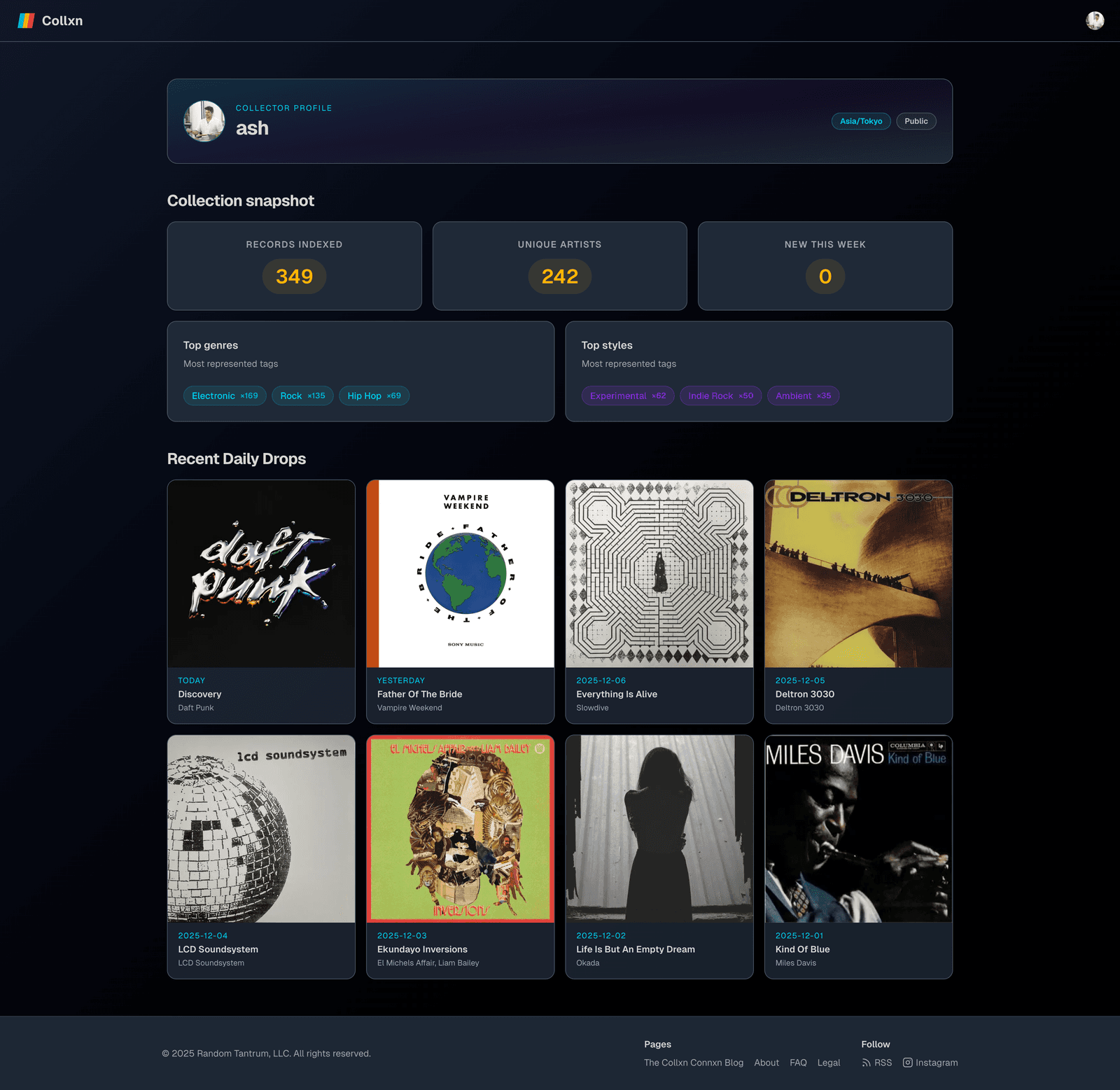 Collxn User Profiles Are Here